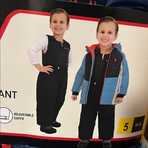 Spyder Blue and Black Kids Winter Set